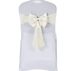 Elastic bow color beige