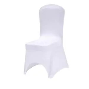 Banquet chair cover color white cut out