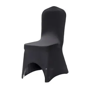 Banquet chair cover color black cut out