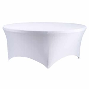 White cover for banquet table round fi180cm