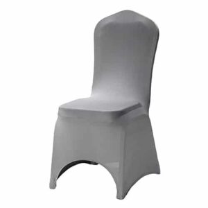 Banquet chair cover color gray cut out