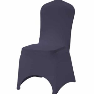 Banquet chair cover color dark ash cut out
