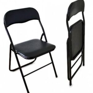 Black folding office chair