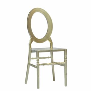 American wedding chair O-back champagne PP