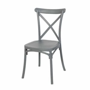 Boho rustic kitchen chair - gray