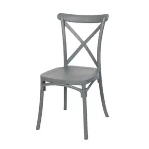 Boho rustic kitchen chair – gray | Bankietowo.eu | boho-szare-min