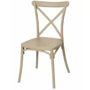 Boho rustic kitchen chair – beige | Bankietowo.eu | krzeslo-boho-bezowe-miniatura 1