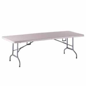 Garden catering table rectangular 240x86,5cm white case