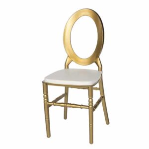 American wedding chair O-back colors PP gold