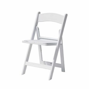 American folding wedding chair white