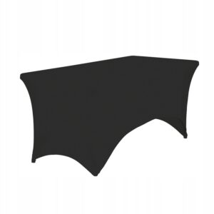 Black elastic cover for banquet table 240x86cm