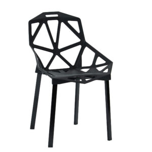 Carbonia modern restaurant chair - black