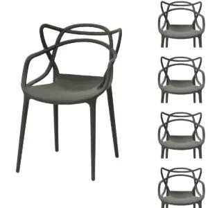 Split modern chair - gray set x4