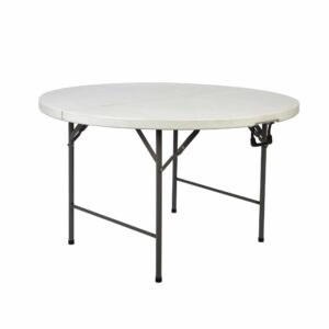 Round garden catering table Fi 152cm - white, case