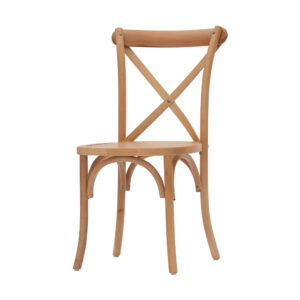 Boho rustic wooden chair - natural beech