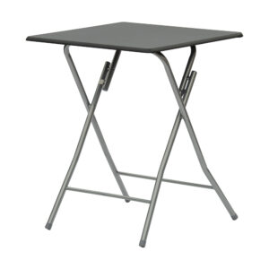 Travel garden table folding 60x60cm black