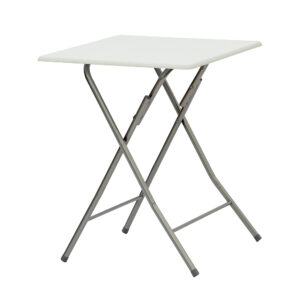 Tourist garden folding table 60x60cm white