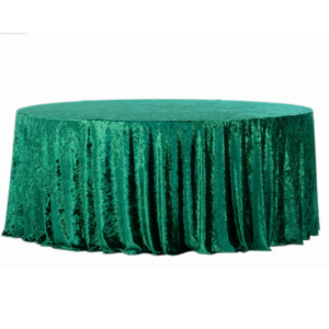 Round tablecloth velvet green Fi340cm Velvet