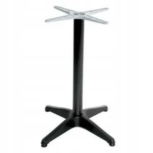 External aluminum base, black table pedestal