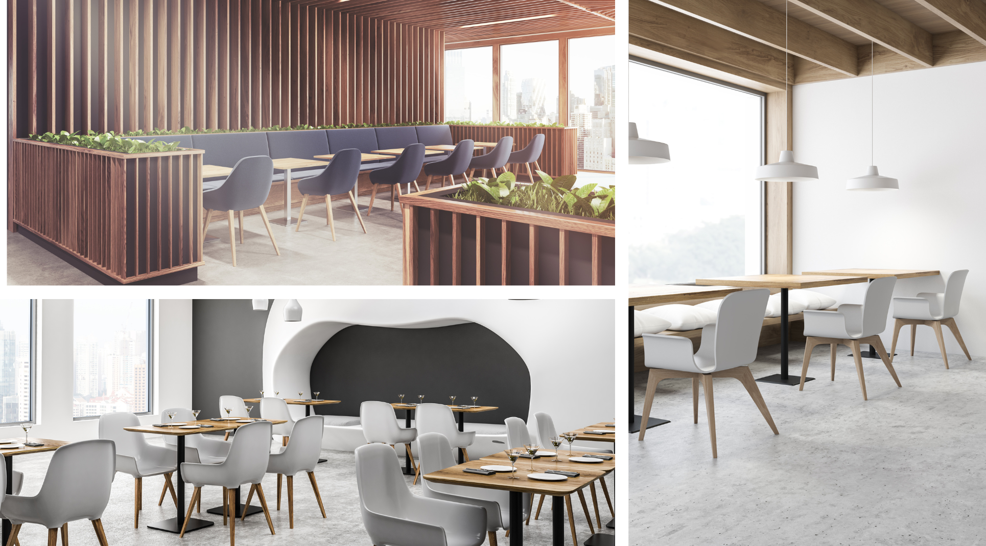 Furniture for cafes and restaurants