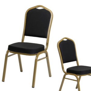 Banquet Chair Rome 25x25x1.2cm Smooth Black