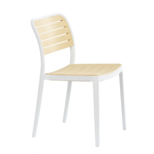 Outdoor Catering Garden Chair 0970-ARP – White and Beige