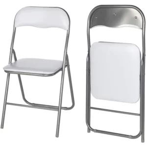 Folding Catering Chair for Garden, Office, and Event Use - White