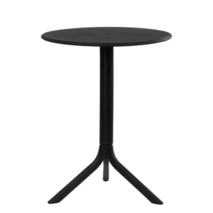Outdoor coffee table, white plastic, rectangular, 70x50 cm