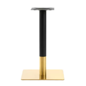 Pedestal base table leg black-gold square ARP608