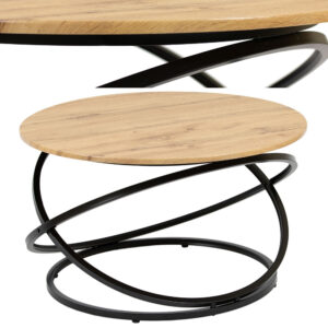 Round Coffee Table, Ø80cm, Loft Style for Dining
