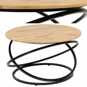 Round Coffee Table, Ø80cm, Loft Style for Dining