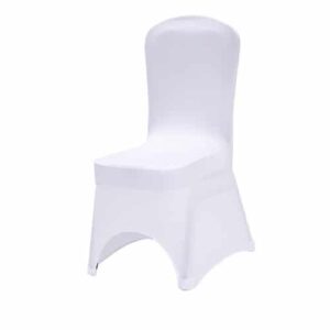 Banquet chair cover - white, cut out, thick (250g)