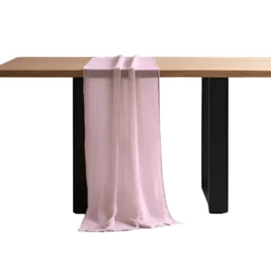 Table Runner 90×340 cm – Powder Pink