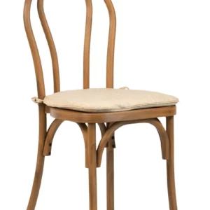 Classic Rustic Vintage Kitchen Chair – Wood Imitation + seat cushion