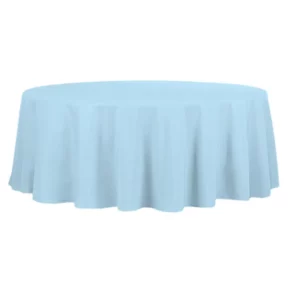 Blue Stain-Resistant Tablecloth for Round Table, Diameter 320 cm
