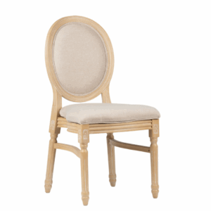 Provence-Style Banquet Chair Louis – Light Natural Color