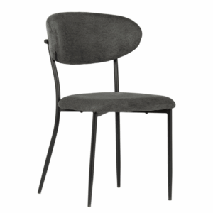 Fresco upholstered kitchen chair – dark grey color