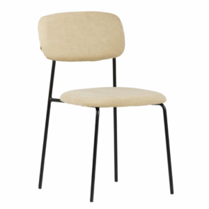 Uno Scandinavian-style upholstered chair – cream color
