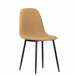 Upholstered Chair in Scandinavian Style Mery – Honey Yellow Color
