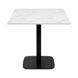 Café table with white marble top, base 0966-ARP