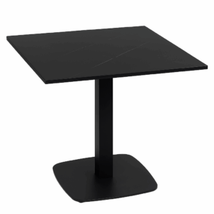 Café Table – Black Marble Top, Base Model 0966-ARP