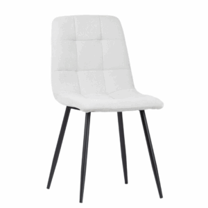 Teddy Scandinavian Upholstered Chair – Light Grey