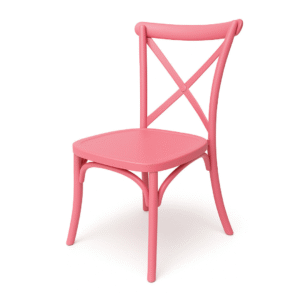 Boho children's chair - colour pink