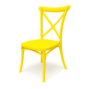 Boho children's chair - yellow
