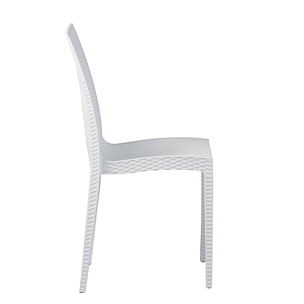 Havana garden chair – white rattan-effect | Bankietowo.eu | Havana-biale_0250jpg