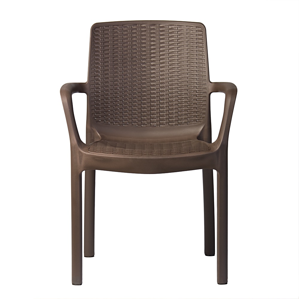 Riviera garden chair – brown rattan-effect | Bankietowo.eu | Riwiera-brazowe-krzeslo_0178jpg