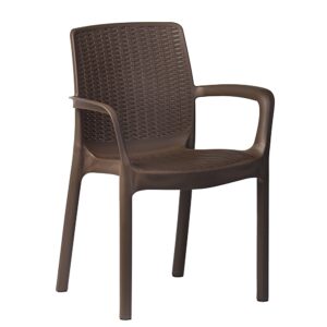 Riviera garden chair – brown rattan-effect