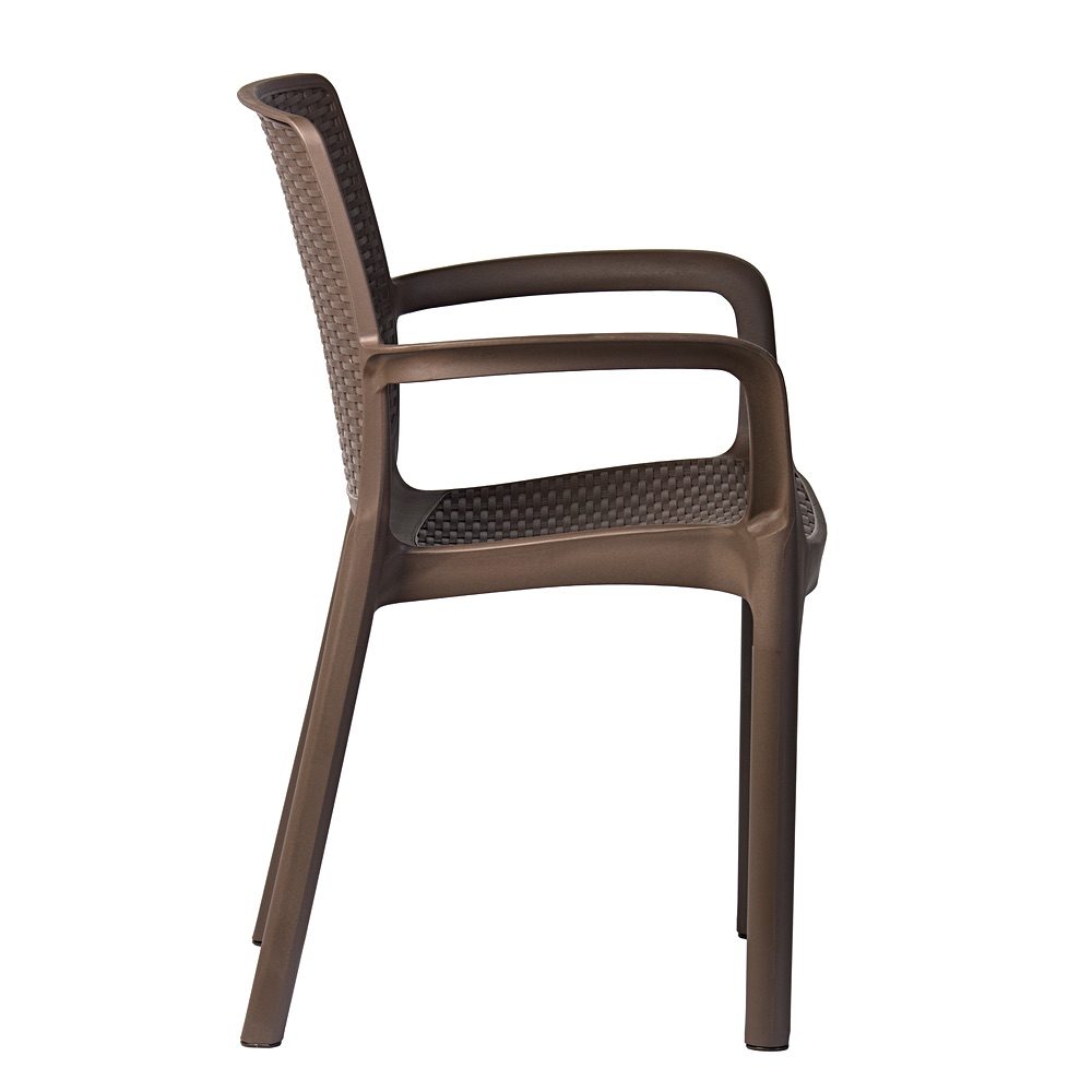 Riviera garden chair – brown rattan-effect | Bankietowo.eu | Riwiera-brazowe-krzeslo_0181jpg