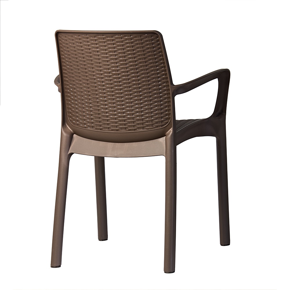 Riviera garden chair – brown rattan-effect | Bankietowo.eu | Riwiera-brazowe-krzeslo_0183jpg