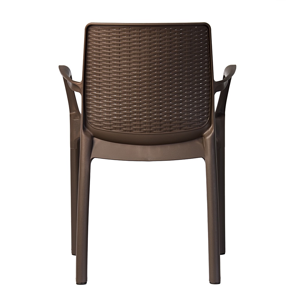Riviera garden chair – brown rattan-effect | Bankietowo.eu | Riwiera-brazowe-krzeslo_0184jpg